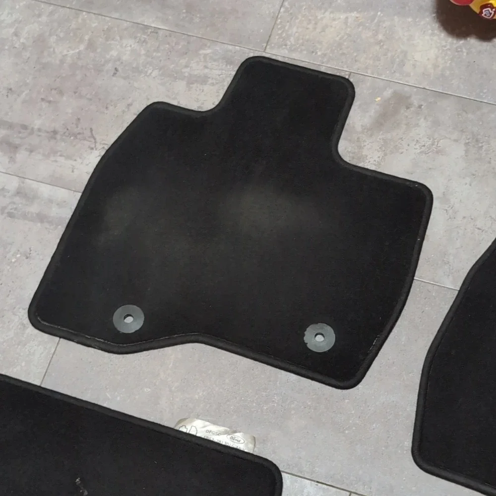 Ford Car Floor Mats FB53-7813087-ABW Carpet Black OEM Front Rear Set of 4